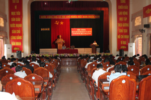 Can Loc district, Ha Tinh province holds conference to review ten years implementing Resolution 25-NQ/TU on religious affairs